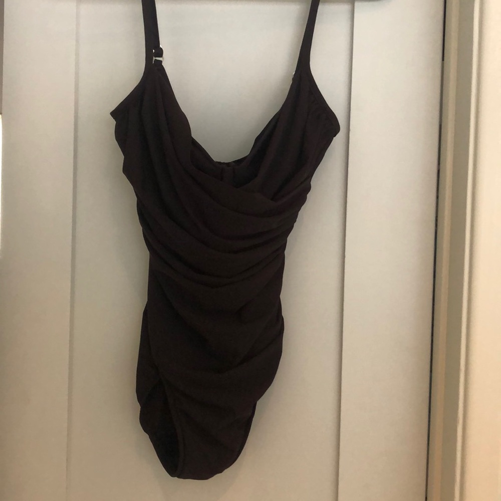 MiracleSuit brown one piece swimsuit 12